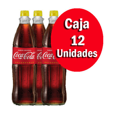 Coca Cola sabor original Botella de Vidrio Retornable 1.25L