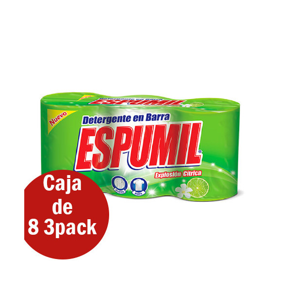 Caja de 8 3Pack Detergente en Barra Espumil