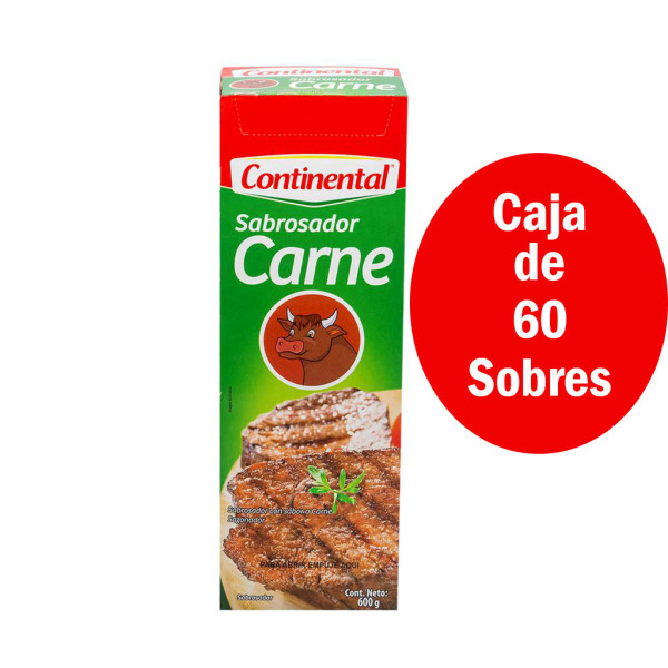 Sabrosador (Consome) Continental Carne Caja de 60 Sobres