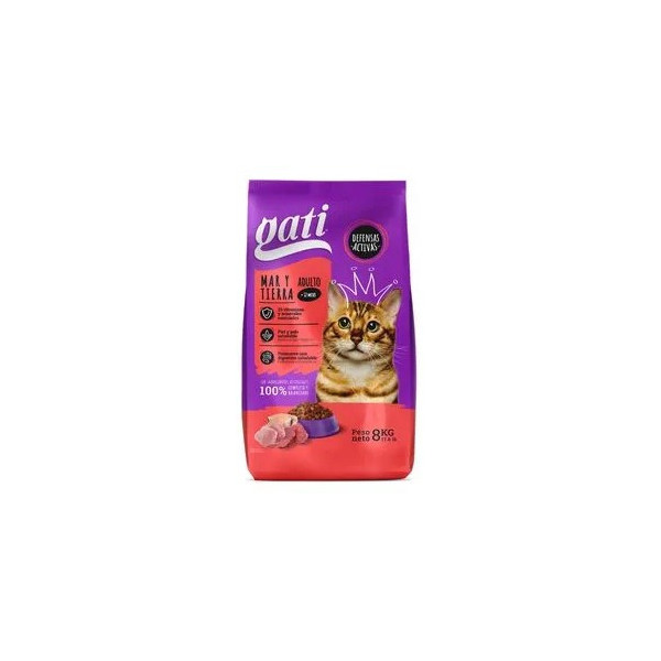 Alimento Para Gato, Gati Mar Y Tierra 8kg (17.6 lib)