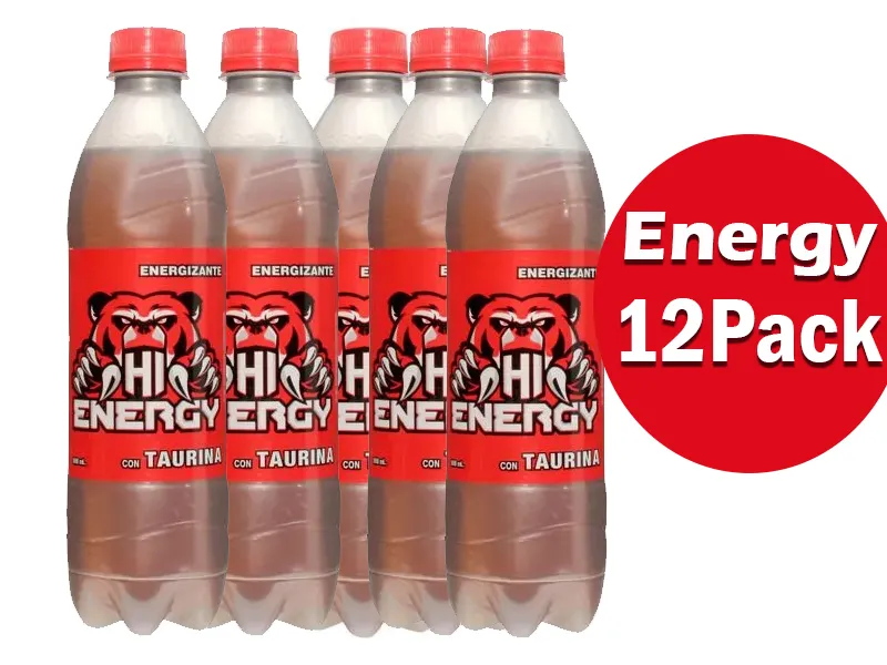 Bebida Energizante Hi Energy Pet - 500 ml 12pack