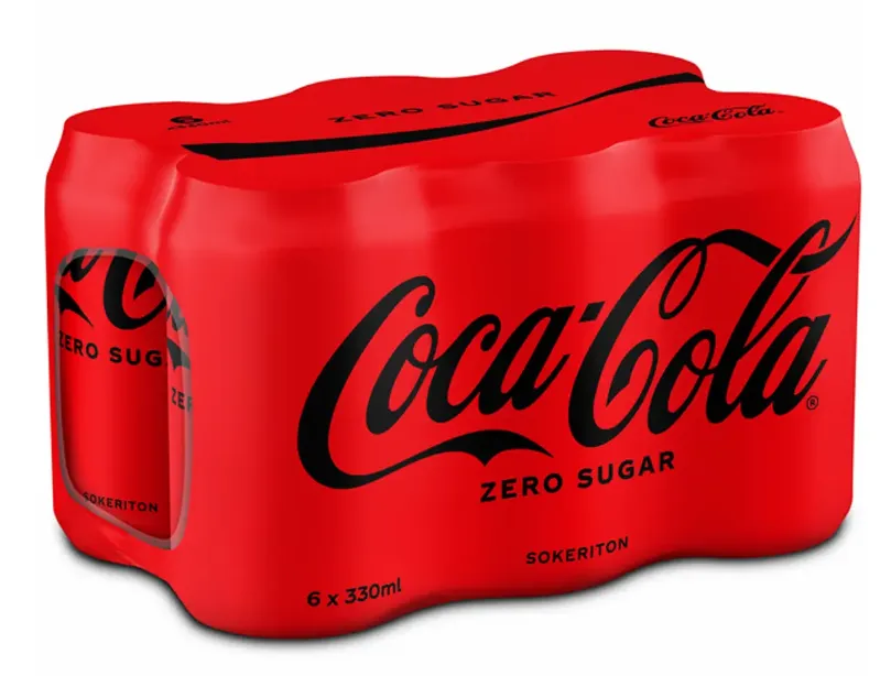 Gaseosa Coca Cola Sin Azúcar Lata 6pack