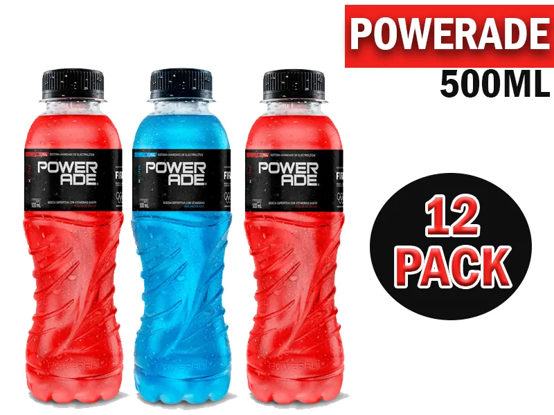 Powerade PET 500mL Paquete de 12 Unidades